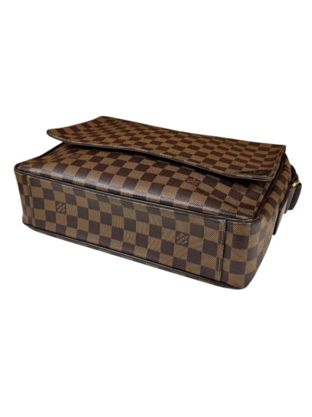 Louis Vuitton Shelton MM Damier Shoulder Bag Canvas Brown